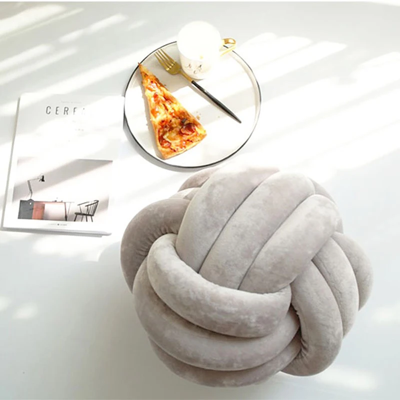 Fashion Newborn bumper Cushion Knot Pillow Baby bed kids cuddle pillow baby room decor Nursery 30*30cm