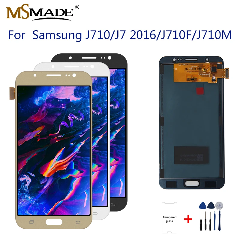 

J710 LCD For Samsung Galaxy J7 2016 Display J710 J710F J710M J710H J710FN LCD Display Digitizer Touch Screen Digitizer Assembly
