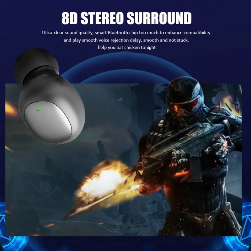 GW13 Bluetooth 5.0 Earphone For Smart Phone TWS LED In-Ear Earbuds Headphone Wireless Headset With Microphone Bluetooth Device