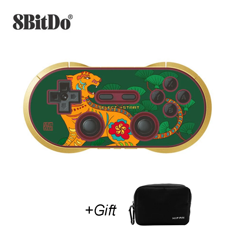2022 8BitDo New Year Tiger Limited Edition Controller for Switch Windows macOS Steam Android Wireless Bluetooth Gamepad Joystick