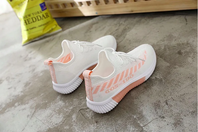 Donne Scarpe Da Tennis Primavera Maglia Delle Donne casual Scarpe Appartamenti Piattaforma trasolante Summet fitness Scarp