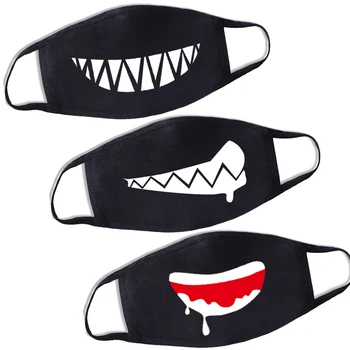 

CALOFE Máscara de polvo de algodón Expresión de dibujos animados Dientes Mufla Respirador facial Anti Kpop Oso Cubiertas bucales