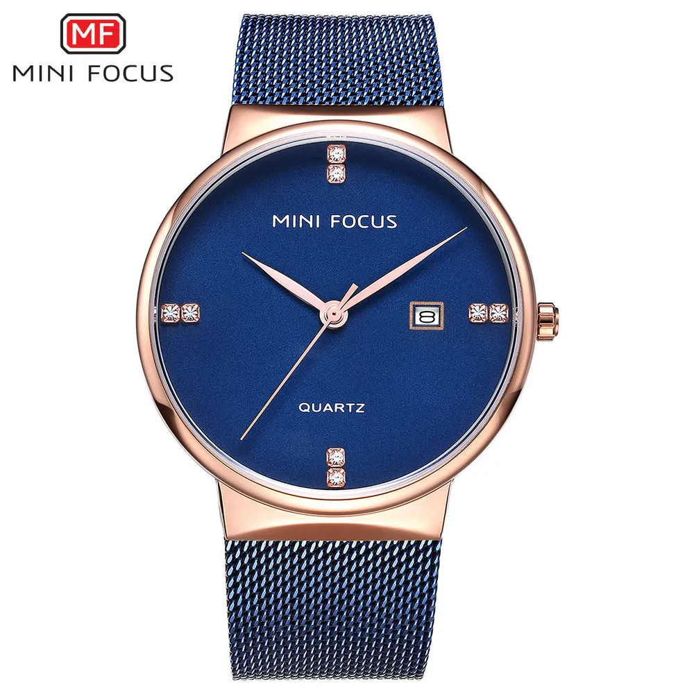 

Mini FOCUS MEN'S Quartz Watch Fashion Simple Style Rhinestone Ornament Business MEN'S Watch Mf0181g