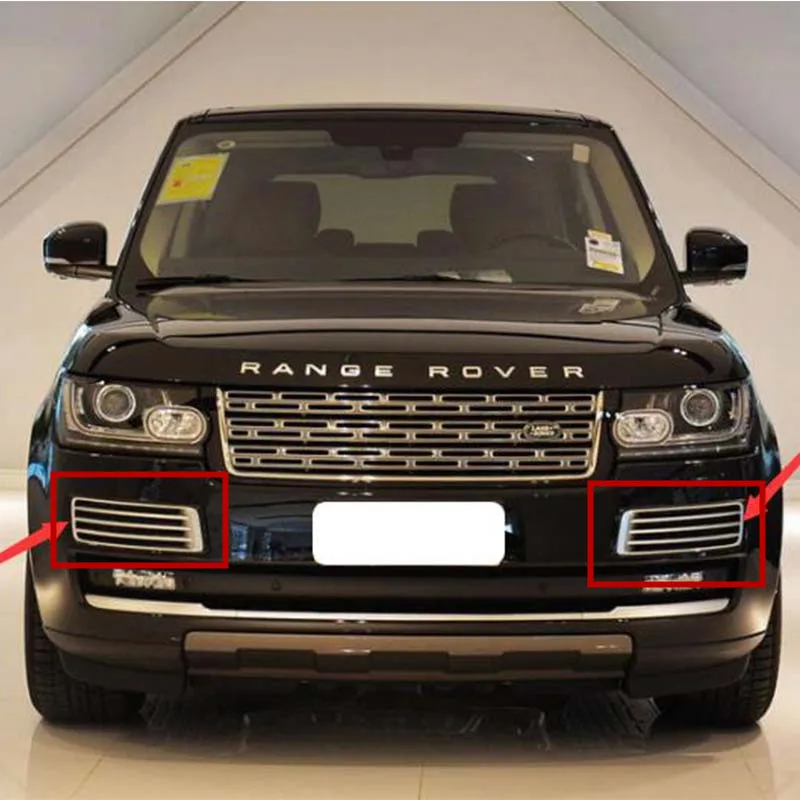 Серебристая передняя решетка вентиляционного отверстия для Land Rover Range Vogue 2014 2015 2016