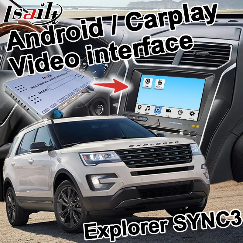 Интерфейсная коробка для Android / carplay Ford Explorer Everest Ranger GPS навигация видеоинтерфейс