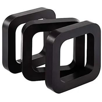 

3pcs Trailer Black Cushion Square Hitch Receiver Silencer Pad Rubber For Adjustable Ball Mounts Noise Reduce Automotive Durable