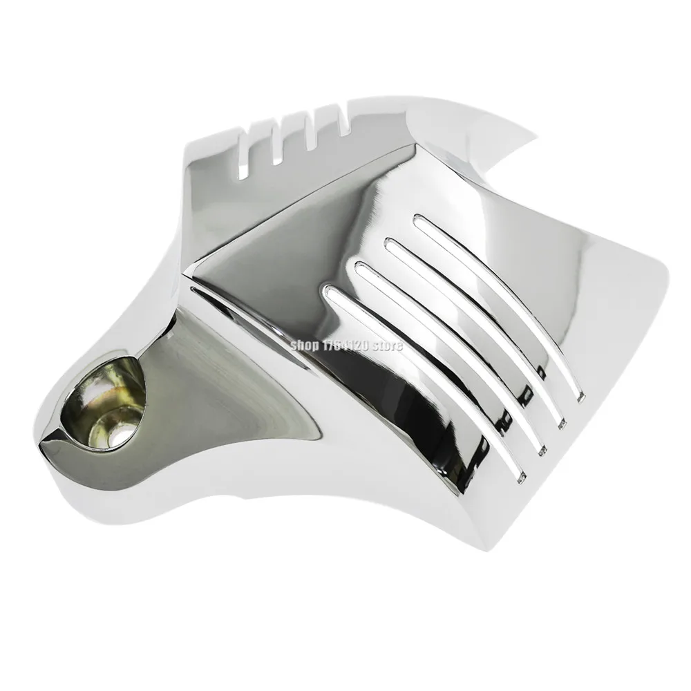Motorcycle V-shield Stock Cowbell Horn Cover Aluminum For Harley Dyna Touring Electra Glide Street FXDB Fat Bob Twin Cam 92-12