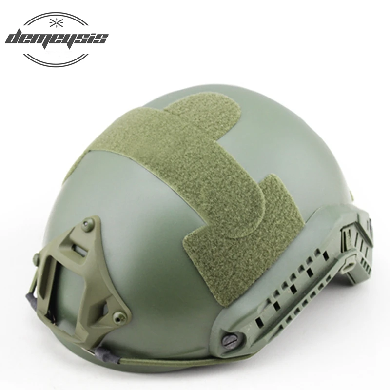 Полупокрытый 54-62 см Открытый шлем военный тактический шлем для CS Airsofty Пейнтбол Стрельба спортивный армейский боевой шлем - Цвет: green