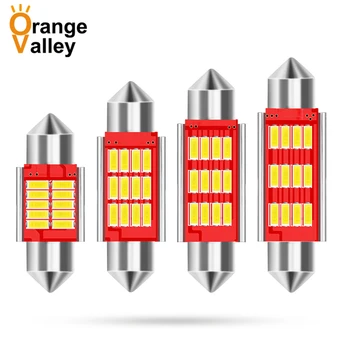 

300Pcs Festoon c5w LED 31 36 39 41 mm 10led 12led bulb 4014 SMD reading lamp car Interior Light DC 12V