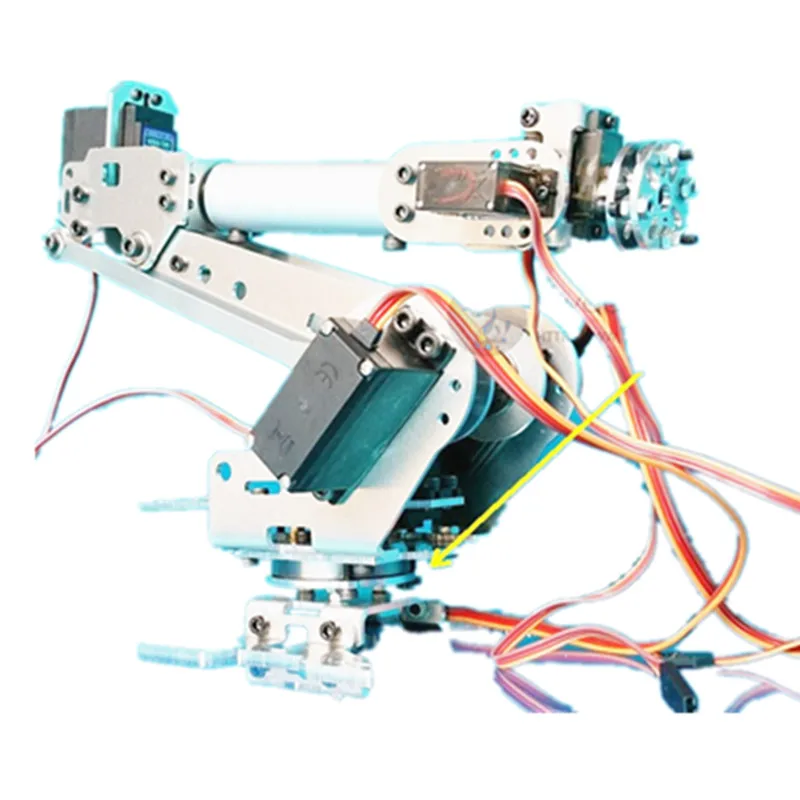 6 DOF CNC алюминиевая Роботизированная рука с рамой asix промышленный робот модель