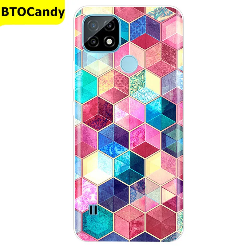 For Realme C21 Case Soft Tpu Silicone Case For OPPO RealmeC21 C 21 Phone Cover Fundas RMX3201 Bumper Case For Realme C21 Cover pouch phone Cases & Covers