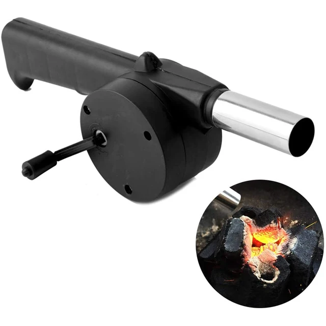 Kültéri Főzés Bbq Ventilátor Kézzel Forgatott Légfúvó Hordozható Grill Égő Tűzhajók Lángos Gerjesztő Piknik Kemping Kiegészítők - Image 3