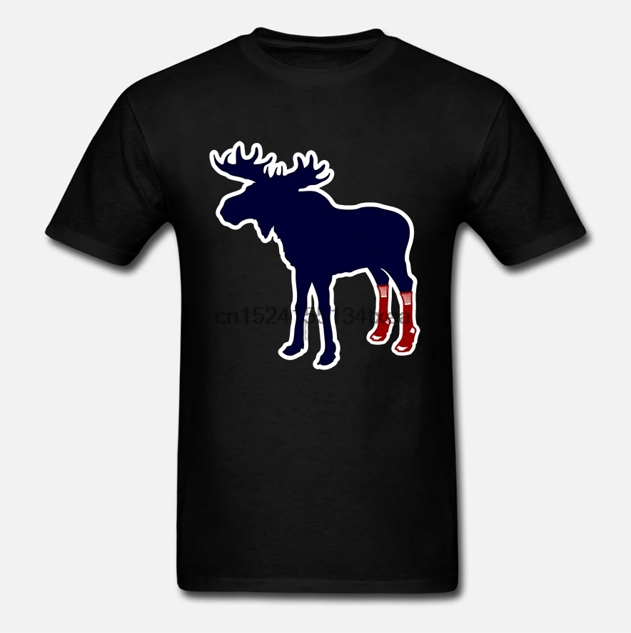 Мужские топы 2019 футболки популярная футболка Sox On ELK с носками Boston Fan Мужская
