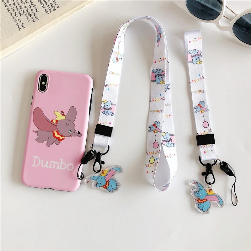 Мультипликационный ремешок kleine fliegende elefant handy lange nette handgelenk seil handy Универсальный lange lanyard