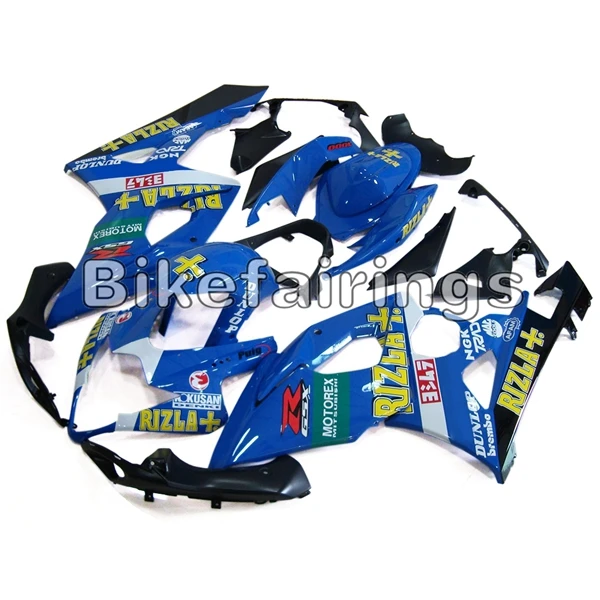 ABS Пластик полный комплект обтекателя Для Suzuki GSXR1000 K5 2005 2006 G-SXR1000 05 06 впрыска мотоциклетный кузов, светло-синий, желтый