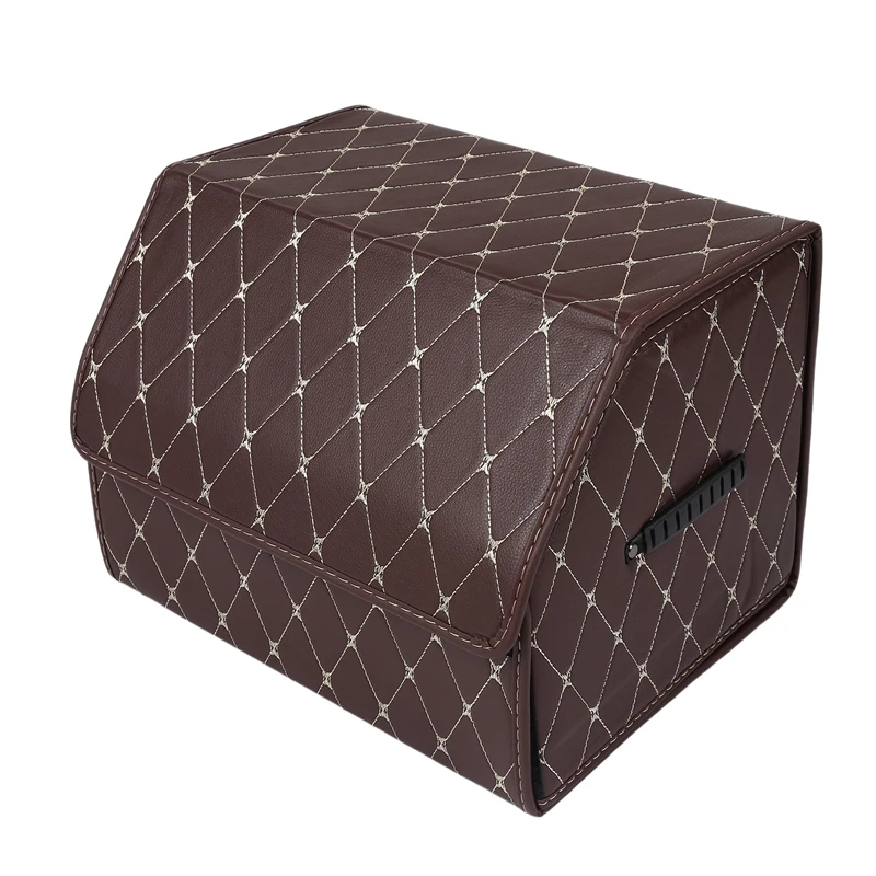

Car Trunk Storage Box Storage Bag Car Tool Bag PU Leather Folding Storage and Storage Finishing Car Accessories M