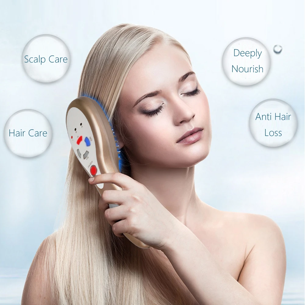 電気振動ヘッド頭皮育毛くしブラシ抗脱毛コームのための赤色ledライト脱毛治療機 Scalp Treatment Hair Scalp Treatmenthair Loss Aliexpress