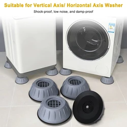 4pcs/set Anti-slip And Noise-reducing Washing Machine Feet Non-slip Mats Refrigerator Anti-vibration Pad Kitchen Bathroom Mat