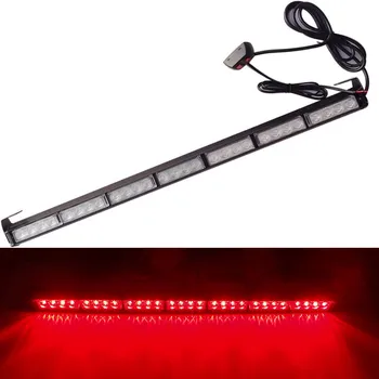 

Red Led Light Bar 12V 28 LED 31" Emergency Hazard Traffic Flashing Strobe Light Bar Warning Lamp Car Flashing Lamp Bar