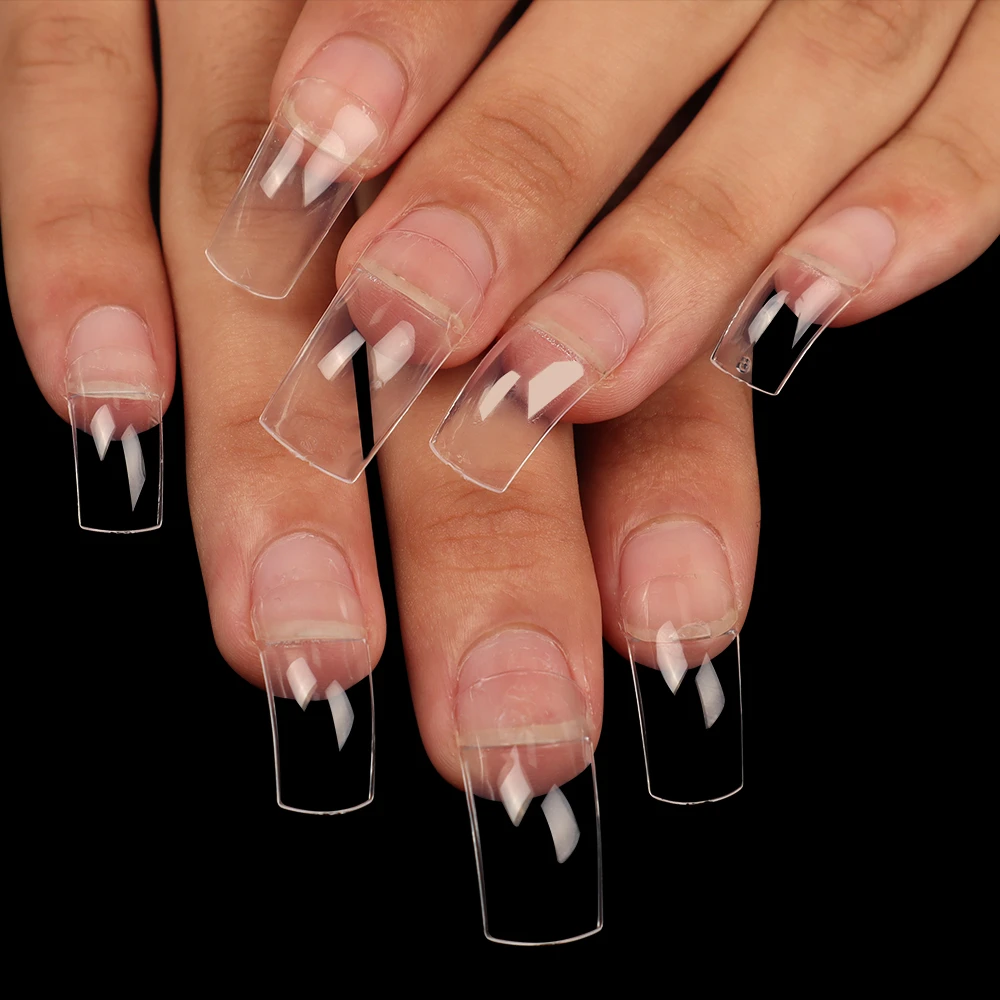 New 100P Transparent Curved Arched False Nails Are Suitable For Nail Salons  And Home Nail Tools|False Nails| - AliExpress