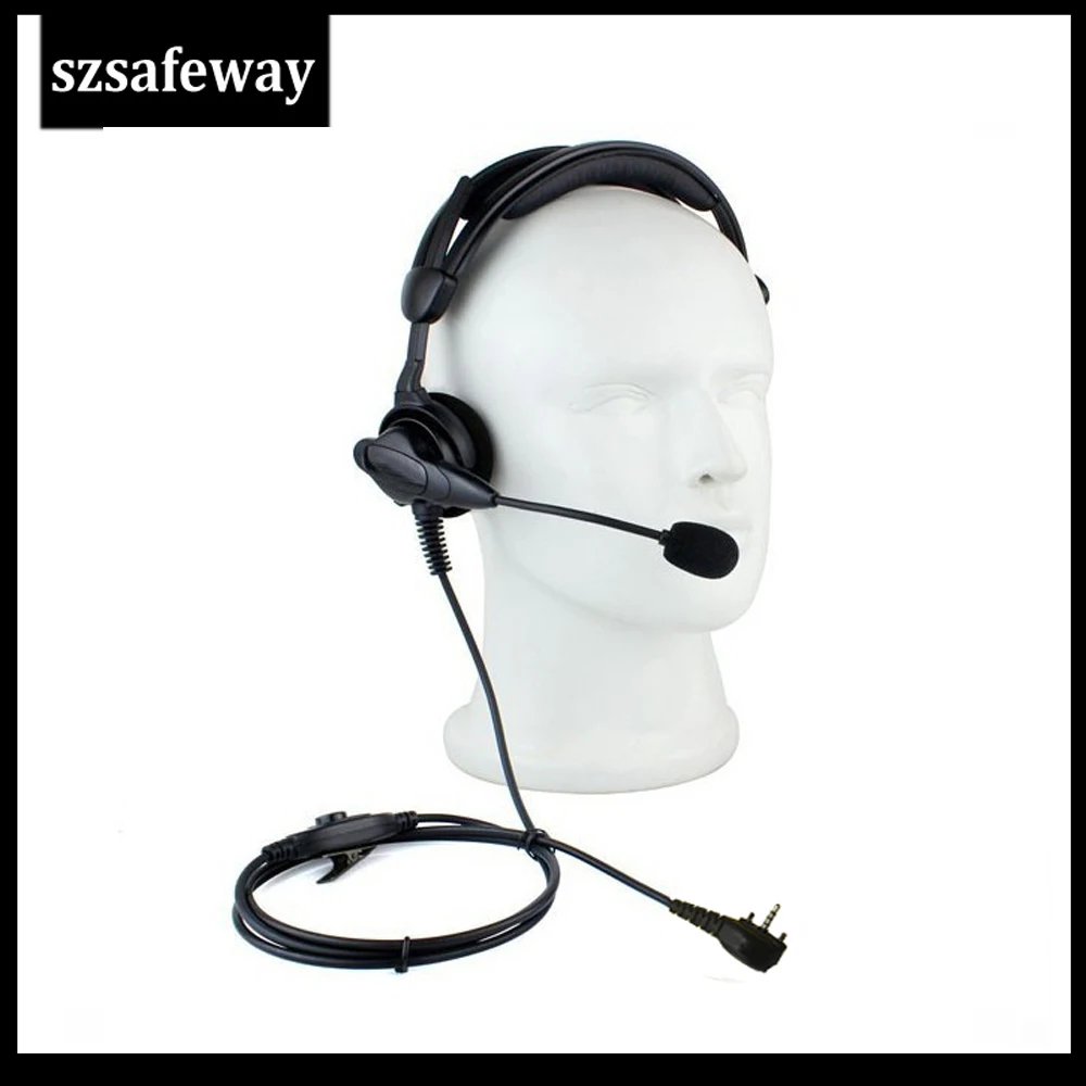 two way radio boom mic headset with in line PPT for Vertex VX231 VX261 VX351 VX 1