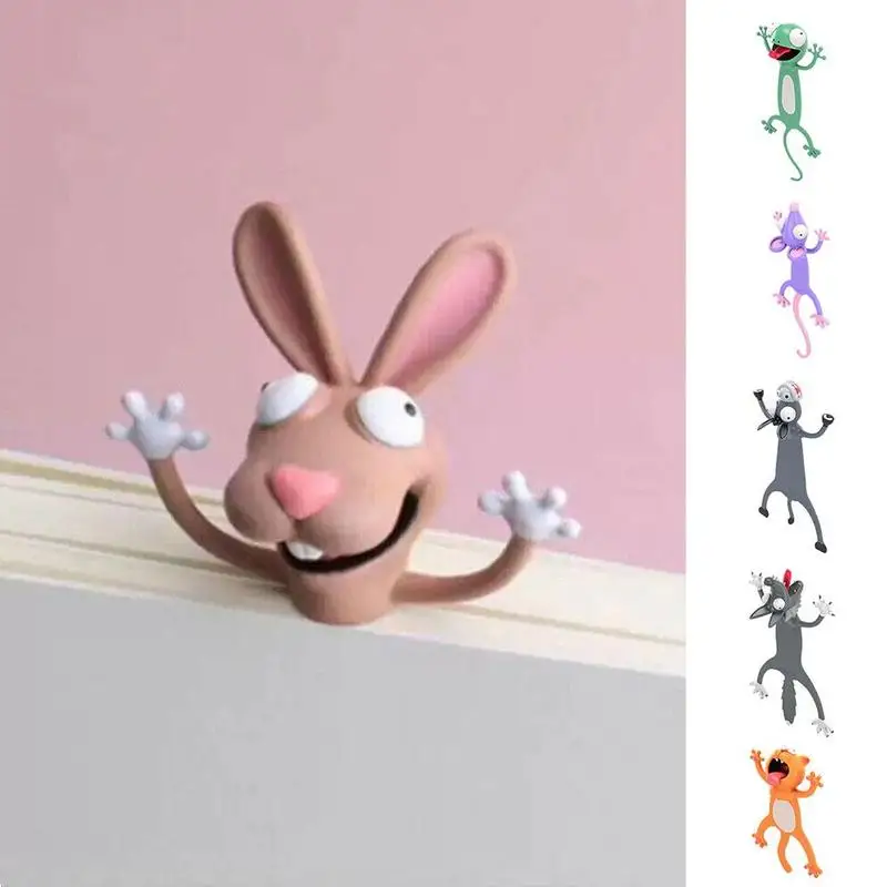 3D стерео мультфильм милые животные закладки милый студенческий Материал Дети с кошкой для пишущих принадлежностей ПВХ для детей школьный подарок G1G1