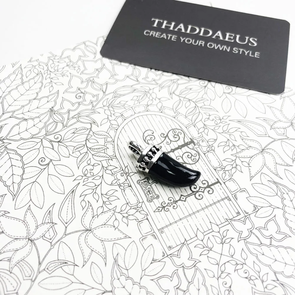 Кулон зуб череп 2019 бренд модная новинка ювелирное изделие в европейском стиле 925