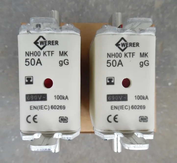 Предохранители: NH00 KTF MK 50A 690V gG/NH00 KTF MK 63A 690V gG/NH00 KTF MK 80A 690V gG
