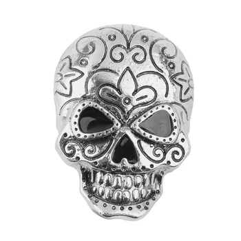 

Skull Brooch Decoration For Halloween Party Favor Gift Antique Silver