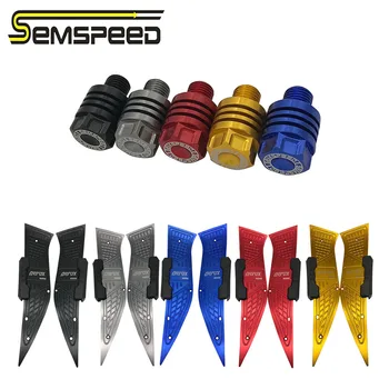 

Motorcycle Foot Pegs Pedal Engine Oil Pan Drain Bolt Screws Nut Bolts Footrests Kit For Aerox155 NVX 155 150 125 2015-2019 2020