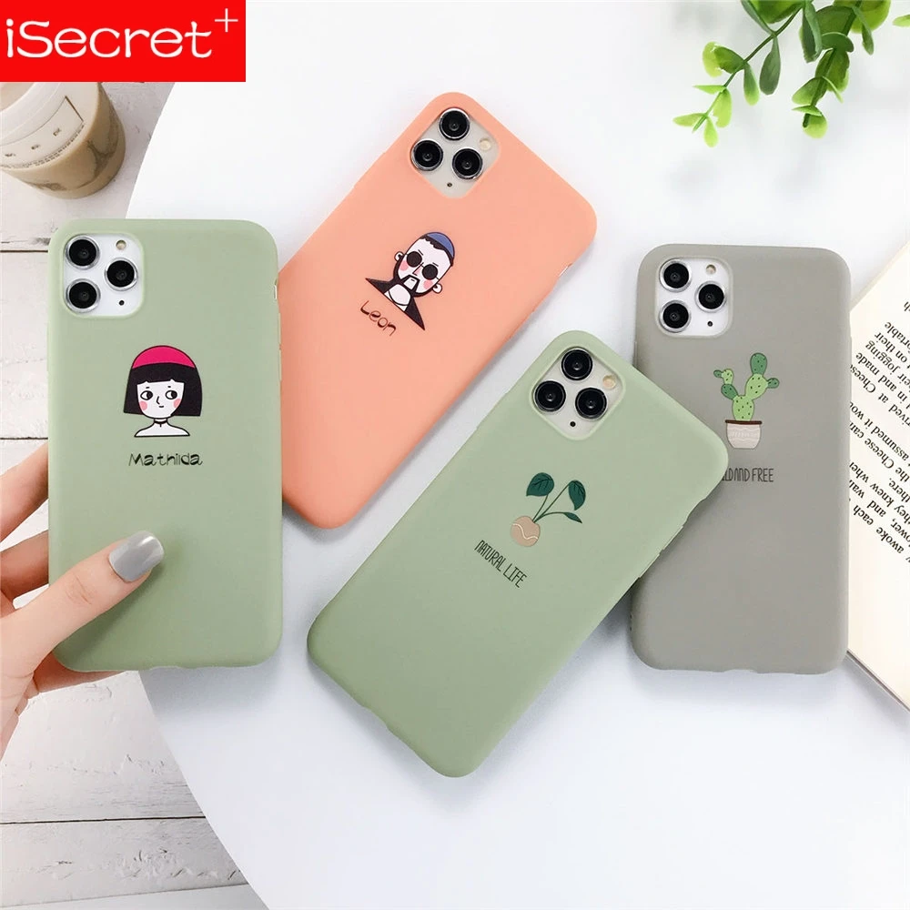 Silicone Phone Cases For Iphone 7 Xr 11 Pro Avocado Waves Cactus For Iphone 5se 6 6s 8 Plus X Xs Max Soft Tpu Back Cover Phone Case Covers Aliexpress