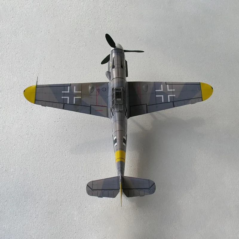 Немецкий боец мессершмитт Bf-109 DIY 3D бумажная карточка модель Конструкторы строительные игрушки развивающие игрушки Военная Модель