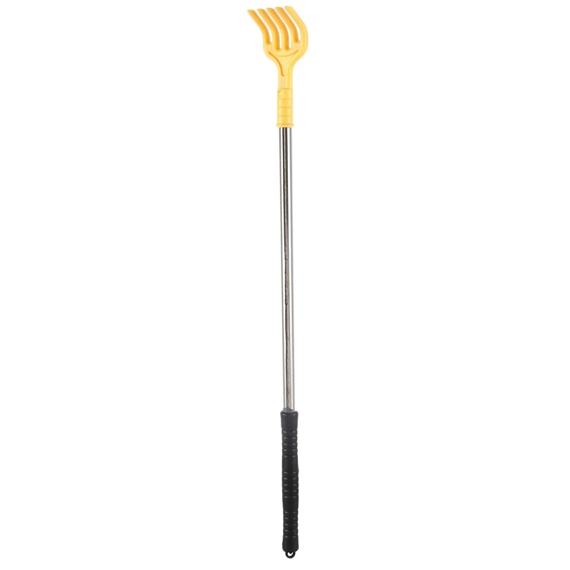 

Plastic Non-slip Handle Beige Manual Back Scratcher Massager 18" Length