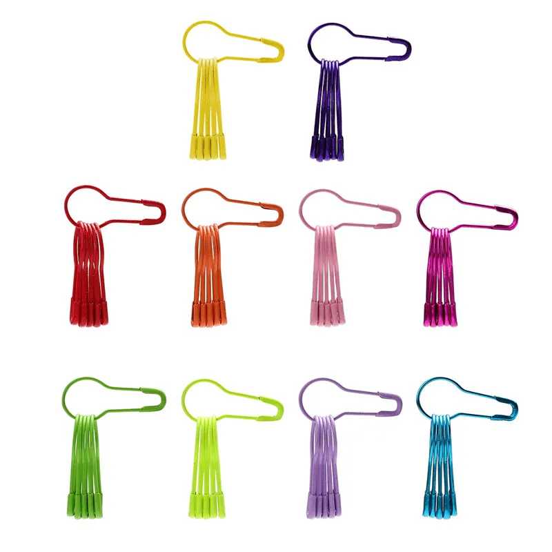 10 Colors 500pcs Small Safety Pin Colorful Clothing Tag Gourd Pin DIY Sewing Locking Tools Craft Supplies Apparel Accessories (6)