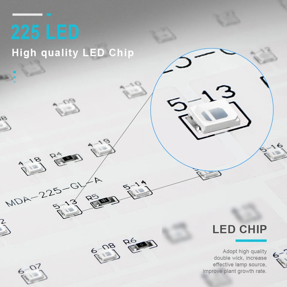 Baratos 2 uds 1000W lámpara de cultivo LED interior de espectro completo para tienda de luz de cultivo de plantas tienda de campaña Fitolampy hyto UV IR rojo azul 225 Led semillas de flores