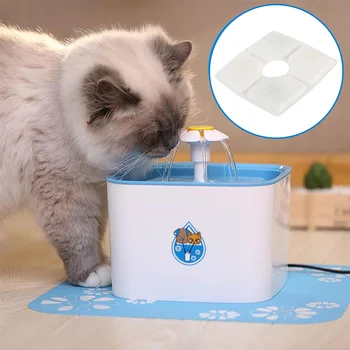 

8pcs Cat Water Fountain Filters Activated Carbon Filters Replacement Pads for Fountain Cat Dog Pets Feeders Accessories