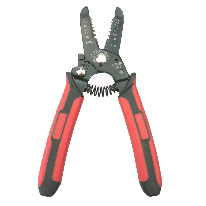 Wire Stripper Pliers Mini Multifunctional Electric Fast Peeling Tools Cutting Multitool Hand Operated Tool 0.5-2.6mm² AWG22-10