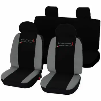 

COPRISEDILI PER FIAT 500L FODERE AUTO COPRI SEDILI BICOLORE GRIGIO CHIARO NERO