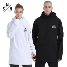 Smn snowboard inverno hoodies casal jaqueta à prova dthicken água engrossar respirável das mulheres dos homens casaco de esqui quente inverno ao ar livre esporte moletom(China)
