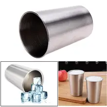 350 мл из нержавеющей стали металлические кружки для путешествий вода пива чайная чашка портативные походные кружки домашние кухонные чашки и блюдца