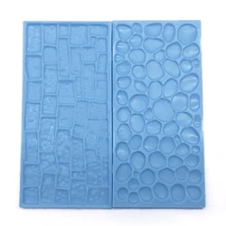 Stone Tree Bark Embossed Fondant Decorating Molds (2-Piece Set) (Chocolate)