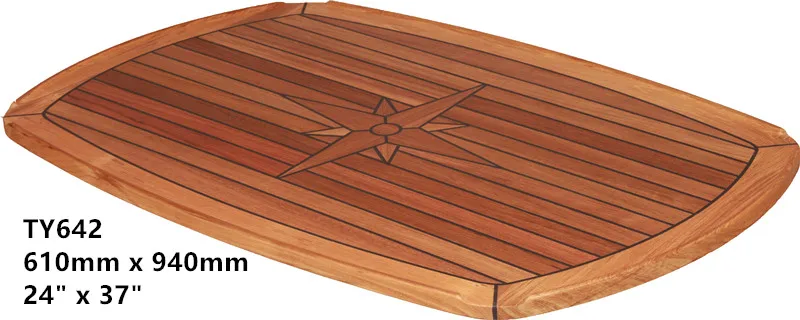 Столешница из тика Nautic Star Barrel форма 3 размера Морская Лодка RV Caravan - Цвет: 610mm x 940mm