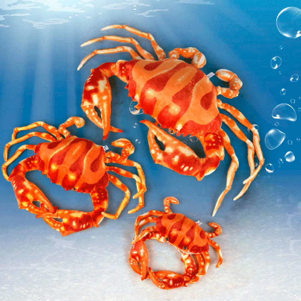 

Ocean Creatures Plush Crab Cushion Doll Cute Stuffed Marine Animal Toys For Baby Kids Birthdays Gifts Home Decoration