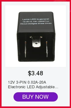 12V 3-PIN 0.02A-20A электронный светодиодный регулируемый мигалка реле для поворота сигнальный светильник мигалка