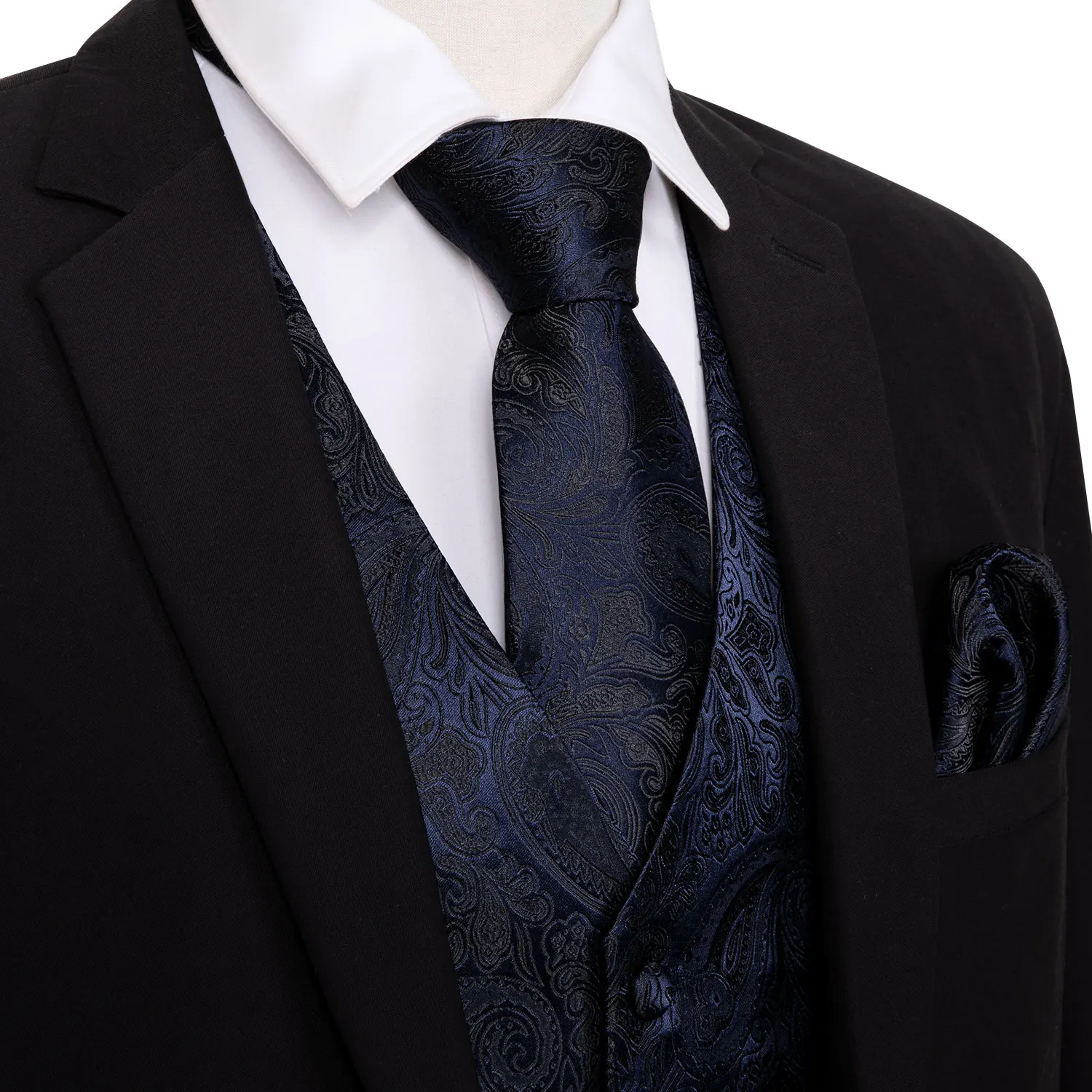 4PC Mens Extra Silk Vest Party Wedding Purple Paisley Solid Floral Waistcoat Vest Pocket Square Tie Suit Set Barry.Wang BM-2016 4PC Mens Extra Silk Vest Party Wedding Purple Paisley Solid Floral Waistcoat Vest Pocket Square Tie Suit Set Barry.Wang BM-2016