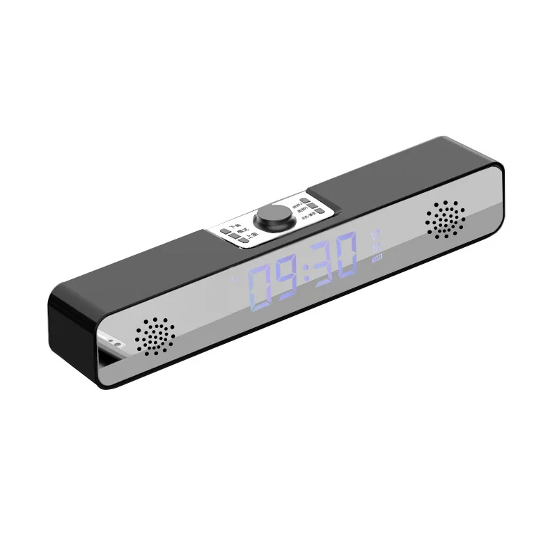 

LED TV Sound Bar Alarm Clock Wired Wireless Bluetooth Speaker Home Theater Surround Subwoofer AUX USB for PC TV Computer Speaker