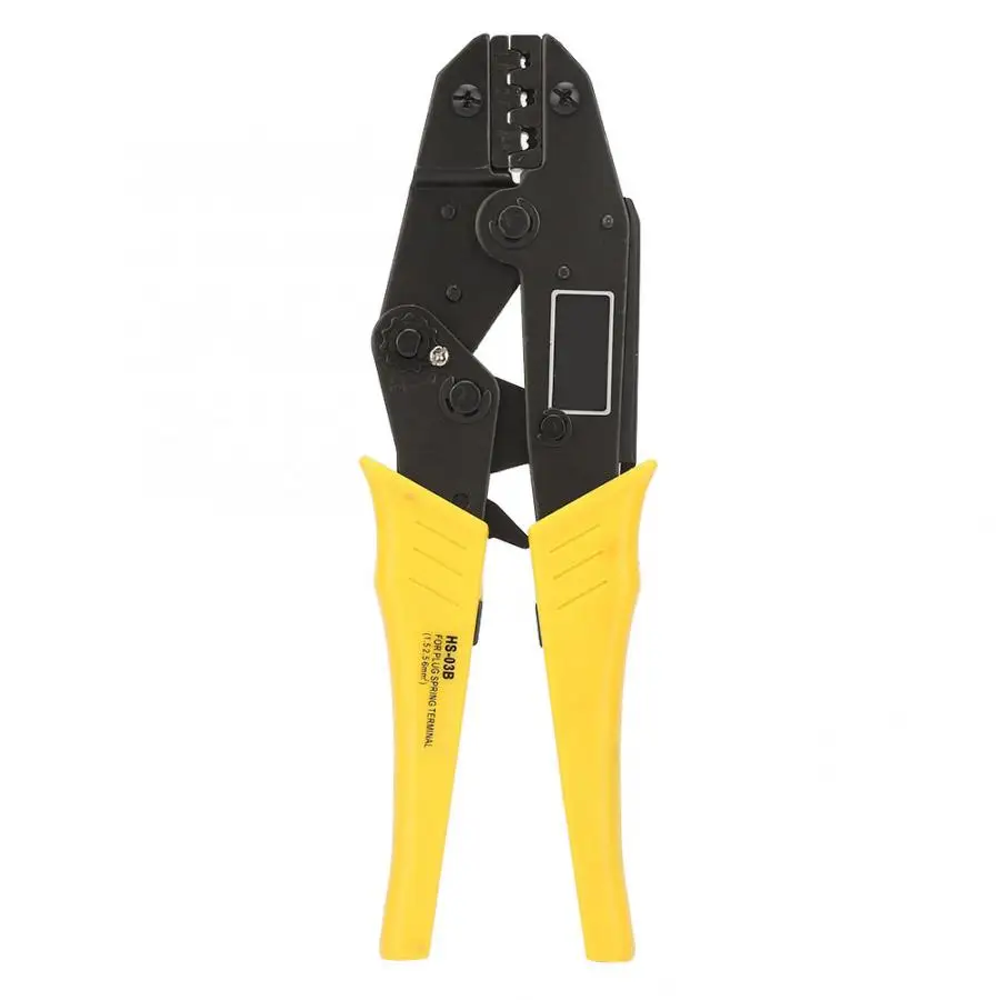 Европейский стиль храповой провод инструмент для обжима кабеля терминал обжимные плоскогубцы для обжима неизолированный открытый разъем