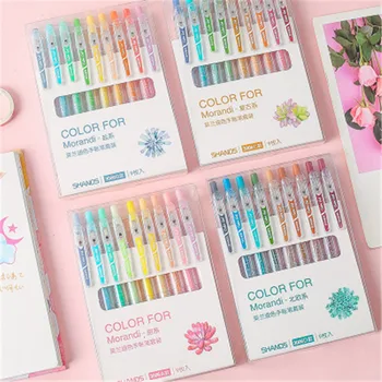 

9 Colors/Set 0.5mm Refills Creative Colored Pen Children Painting Graffiti Art Pen Retractable Gel Pen School Office Supplies