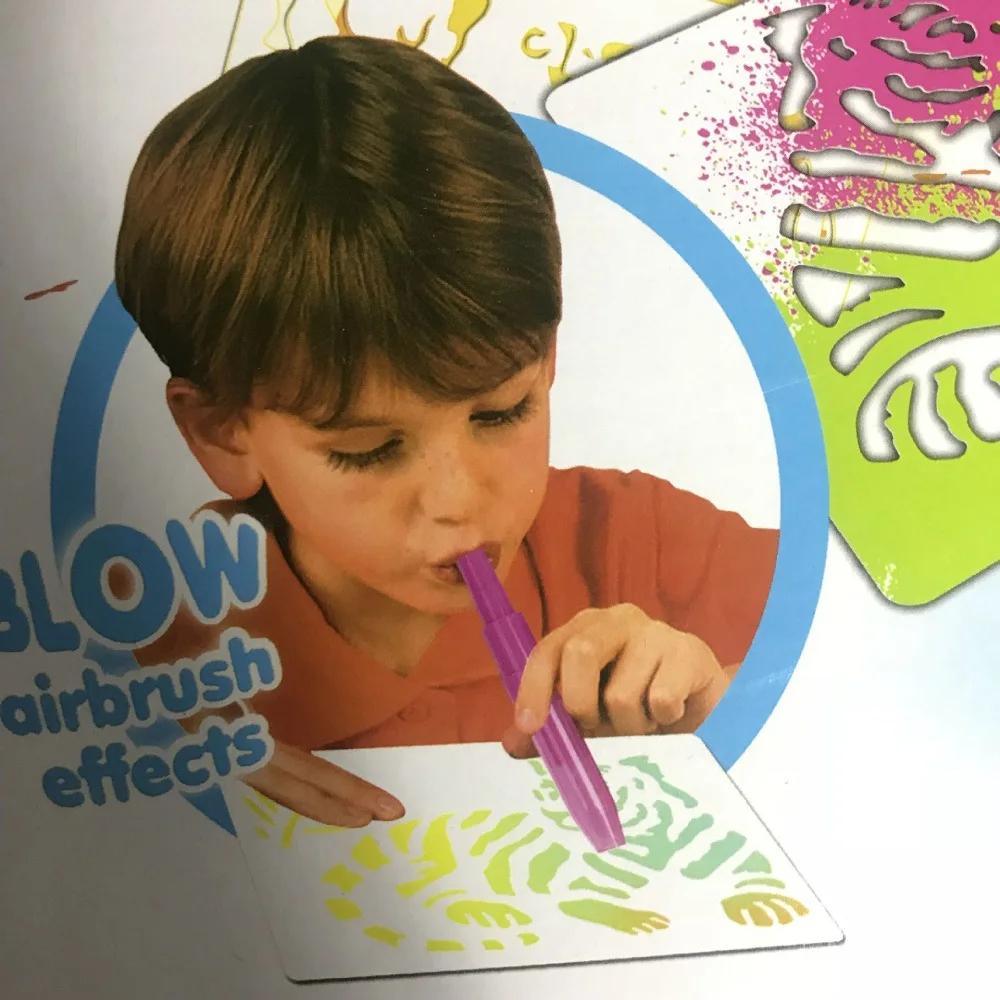 

Kids Drawing Toys Blow Pens for Children Set Reusable Magic Book Board Tablet Children Fun Developing Drop Shipping