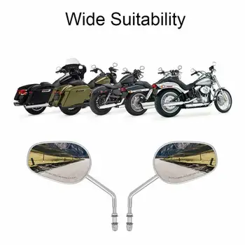 

1 Pair Rearview mirror Chrome For Harley Heritage Softail 2015 Accessories New